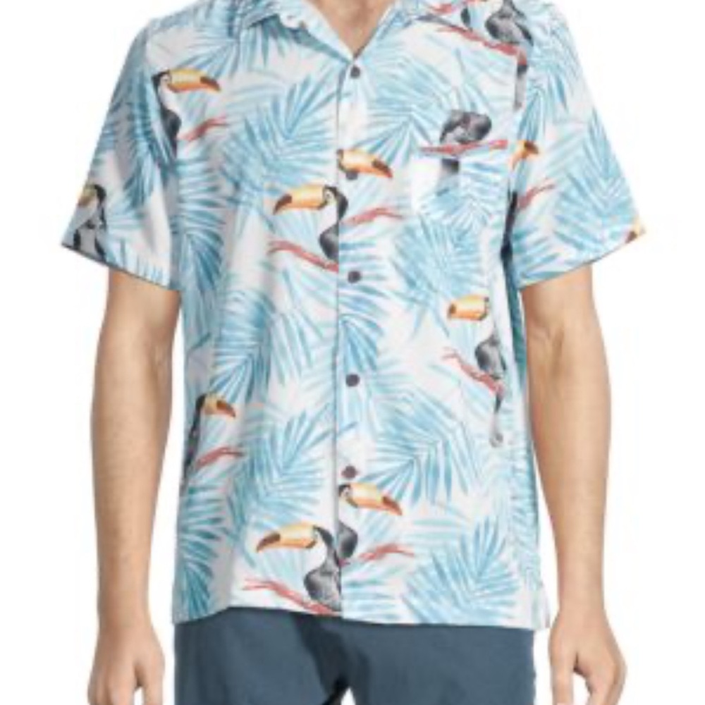 NWT Havana Jim Tropical‎ Print Men's Shirt